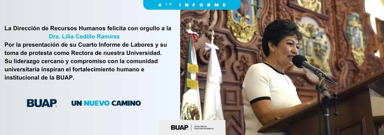 Felicitaciones rectora