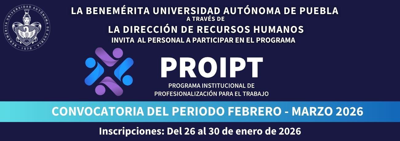 Convocatoria PROIPT 